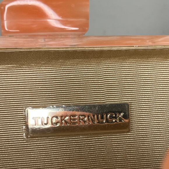 Tuckernuck Pink Leopard Printed Acrylic Case Chain Bag Purse - Picture 6 of 9